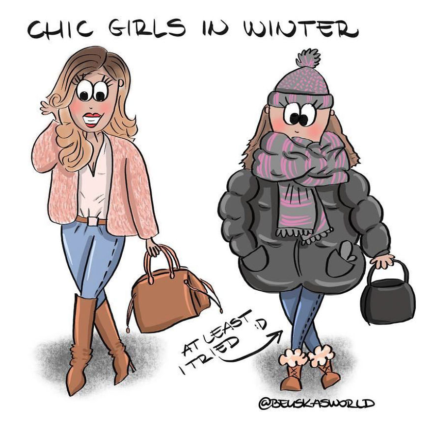 I Create Cute Illustrations About The Daily Small Struggles, Happy Moments And Everyday Situations Of A Hungarian Young Lady.