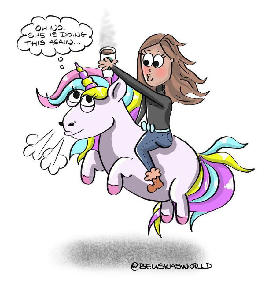 I Create Cute Illustrations About The Daily Small Struggles, Happy Moments And Everyday Situations Of A Hungarian Young Lady.