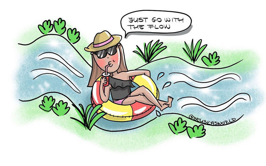 I Create Cute Illustrations About The Daily Small Struggles, Happy Moments And Everyday Situations Of A Hungarian Young Lady.