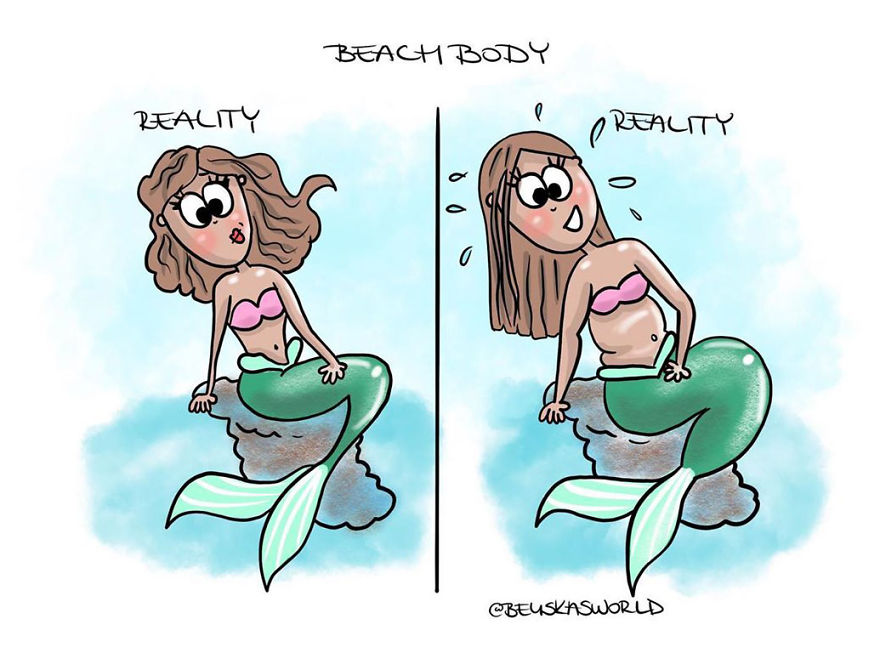 I Create Cute Illustrations About The Daily Small Struggles, Happy Moments And Everyday Situations Of A Hungarian Young Lady.