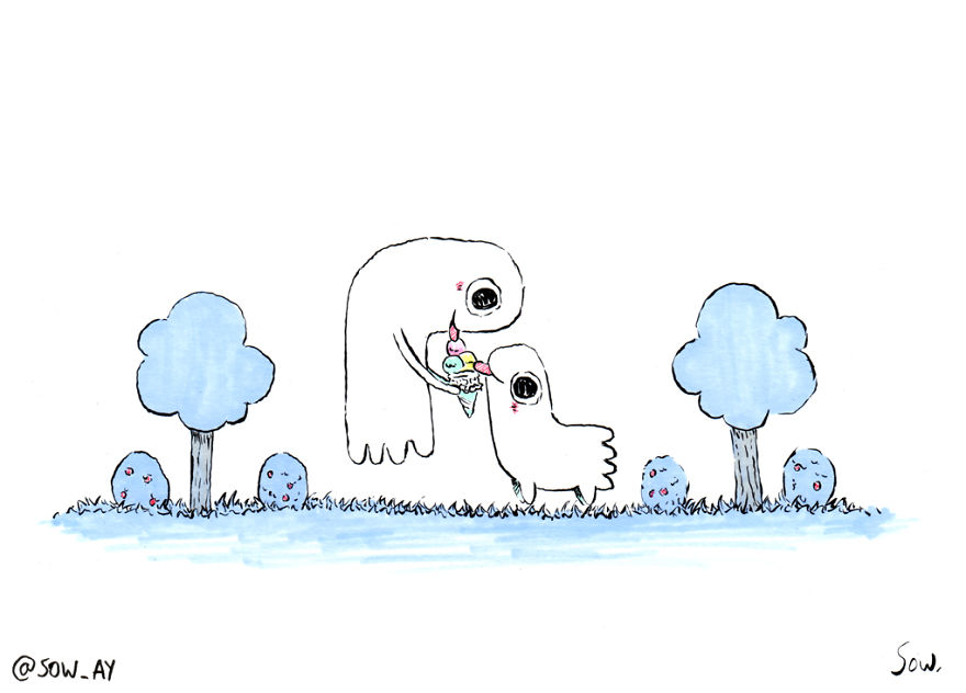 I Draw The Adventures Of A Little Ghost And His Cute Dog