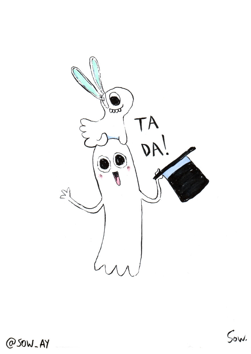 I Draw The Adventures Of A Little Ghost And His Cute Dog