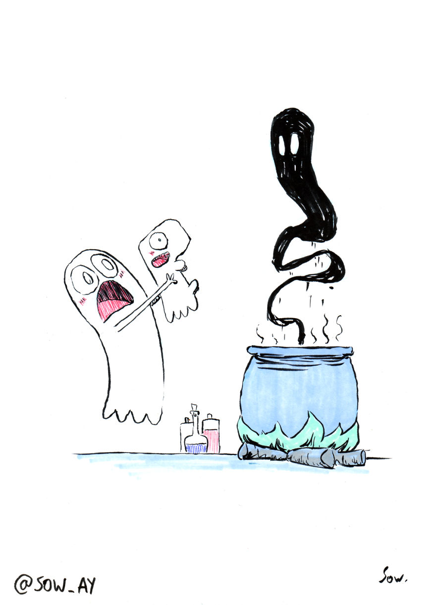 I Draw The Adventures Of A Little Ghost And His Cute Dog