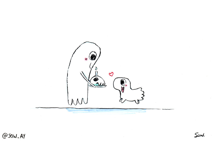 I Draw The Adventures Of A Little Ghost And His Cute Dog