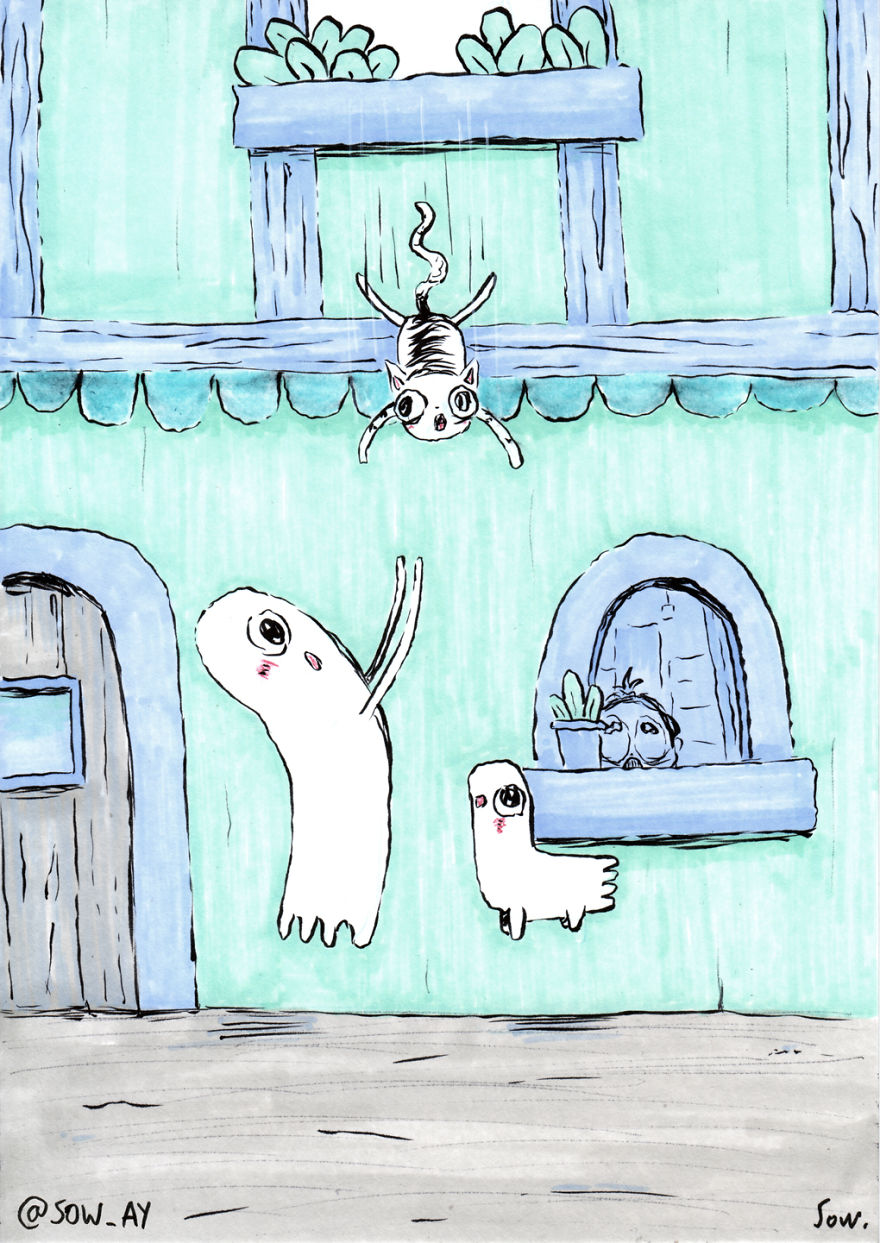 I Draw The Adventures Of A Little Ghost And His Cute Dog
