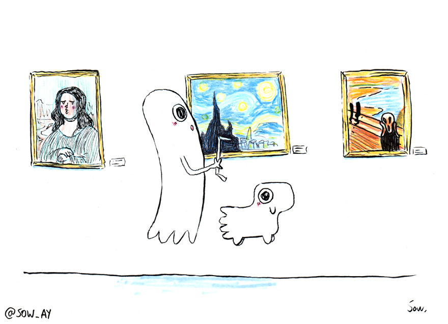I Draw The Adventures Of A Little Ghost And His Cute Dog