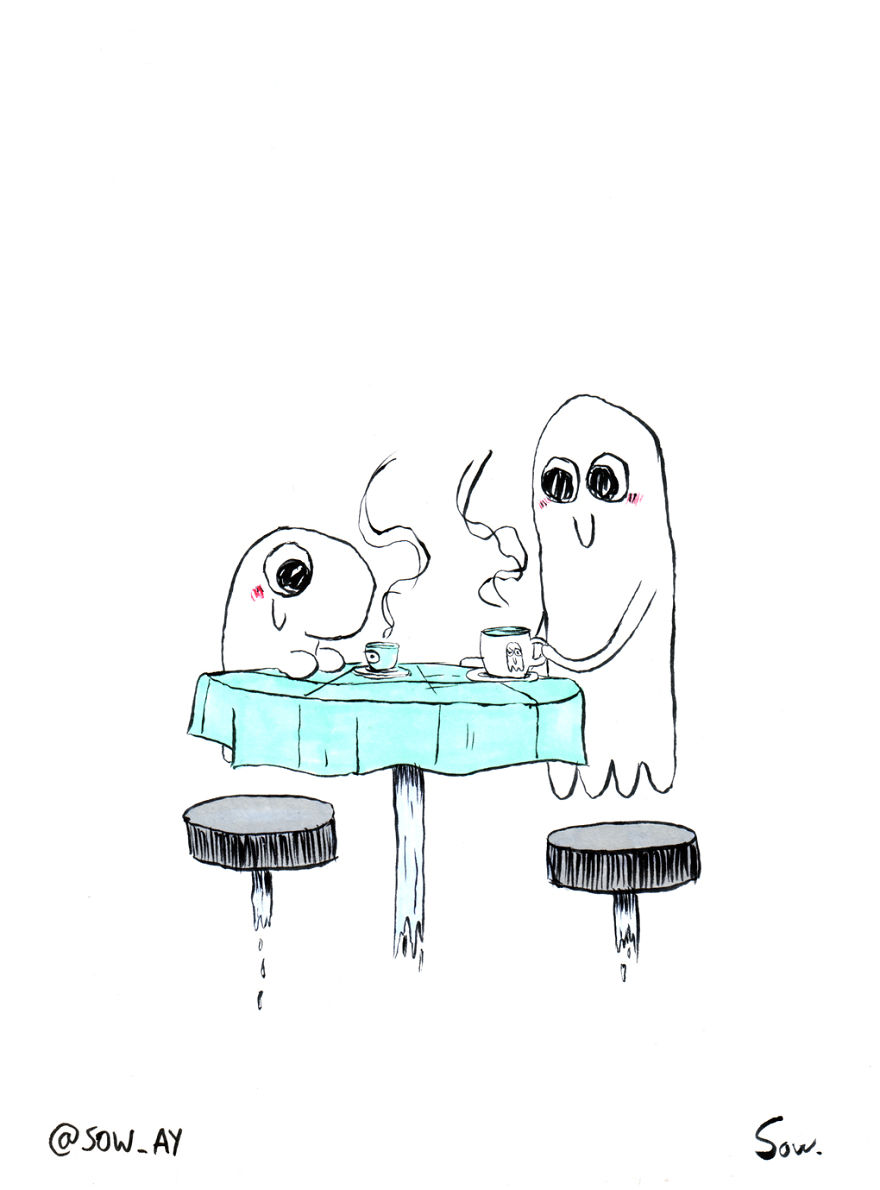 I Draw The Adventures Of A Little Ghost And His Cute Dog