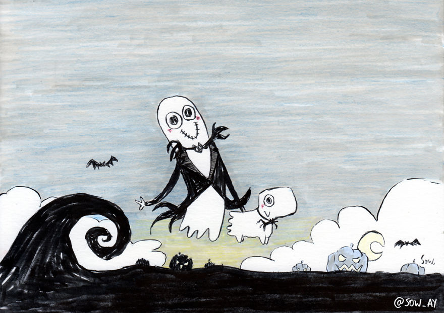 I Draw The Adventures Of A Little Ghost And His Cute Dog
