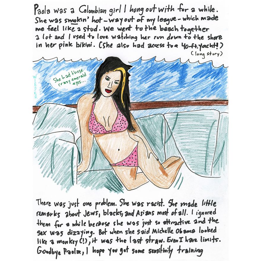 I Drew 16 Portraits Of My Ex-Girlfriends