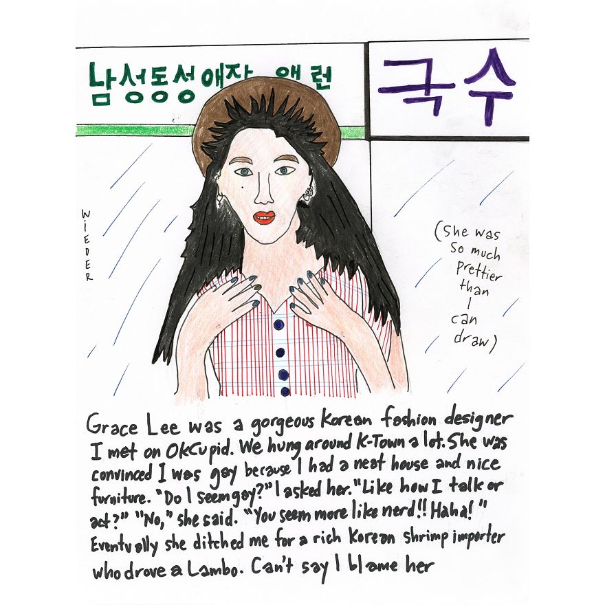 I Drew 16 Portraits Of My Ex-Girlfriends