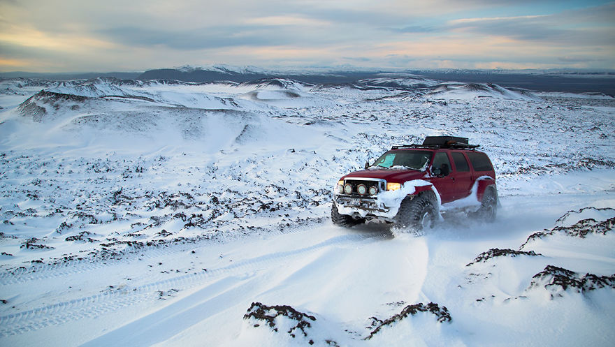 Driving In Iceland In Winter