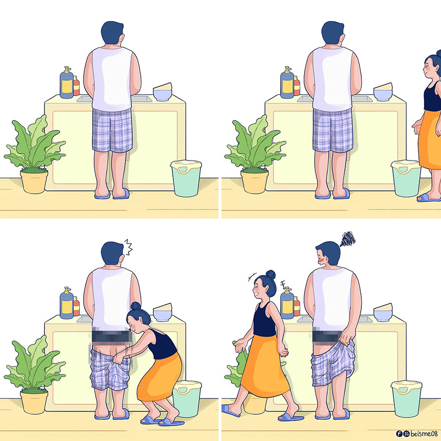 Illustrator Shows In Lovely Drawings What It Is To Be Truly In Love