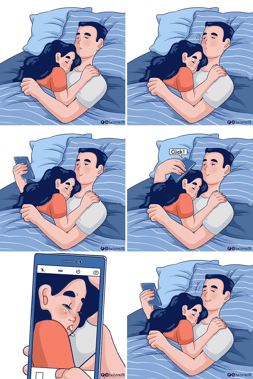 Illustrator Shows In Lovely Drawings What It Is To Be Truly In Love