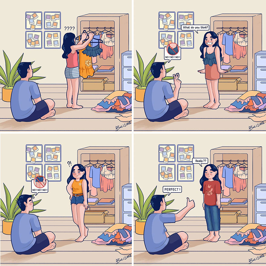 Illustrator Shows In Lovely Drawings What It Is To Be Truly In Love