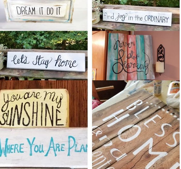 Making Rustic Wood Signs Saves My Sanity