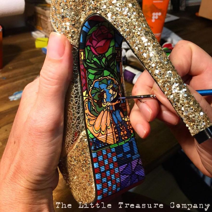 Beauty & The Beast Custom Heels