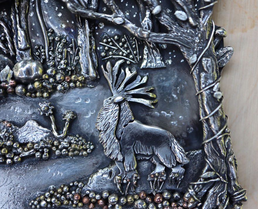 I Hand-Crafted A Princess Mononoke Inspired Pendant