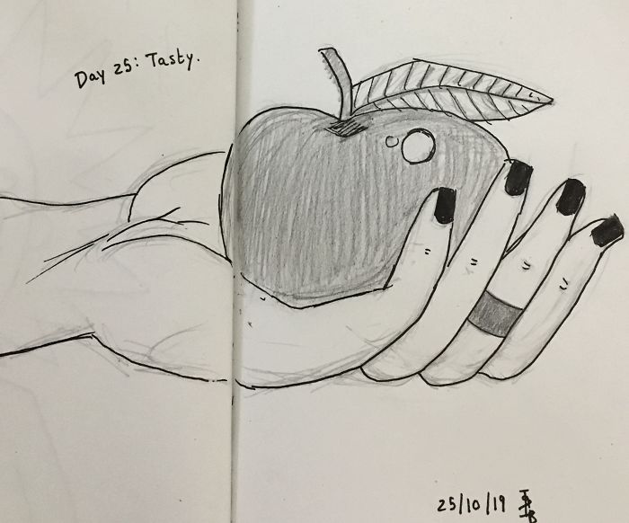 Day 25: Tasty, The Nail Paint And Ring Belong To My Own Hand