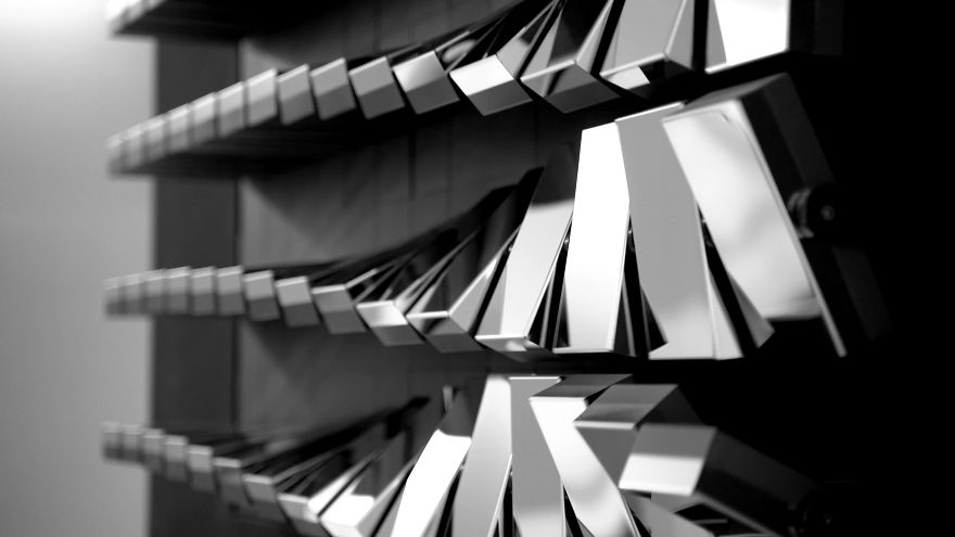 Two-Story-Tall Kinetic Art Installation In Equinox's New Global Hq In Hudson Yards Two-Story-Tall Kinetic Art Installation In Equinox's New Global Hq In Hudson Yards