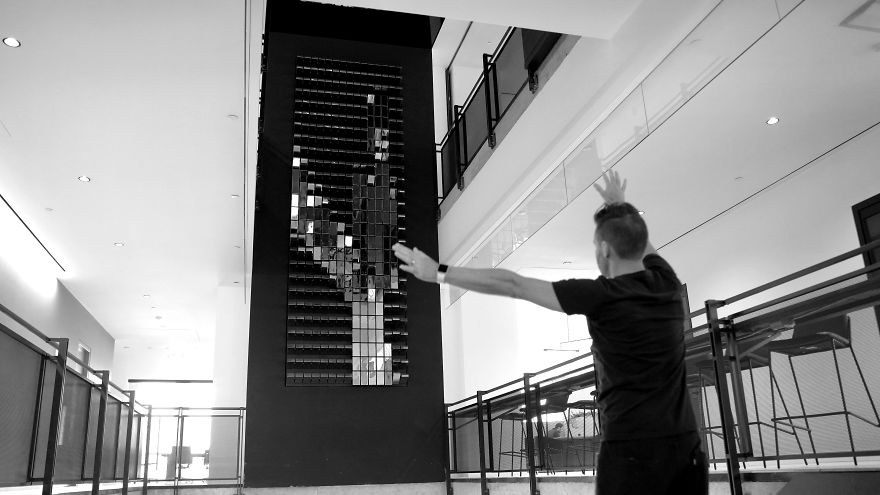 Two-Story-Tall Kinetic Art Installation In Equinox's New Global Hq In Hudson Yards