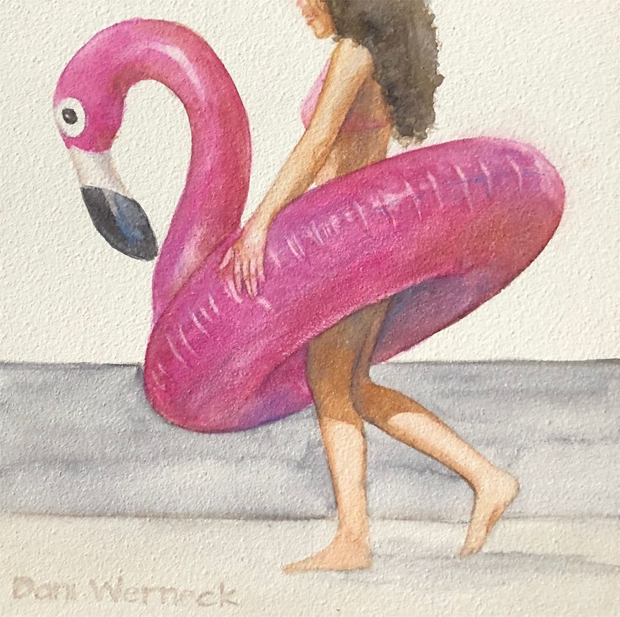 Watercolor Portraits Of Children From Foster Care