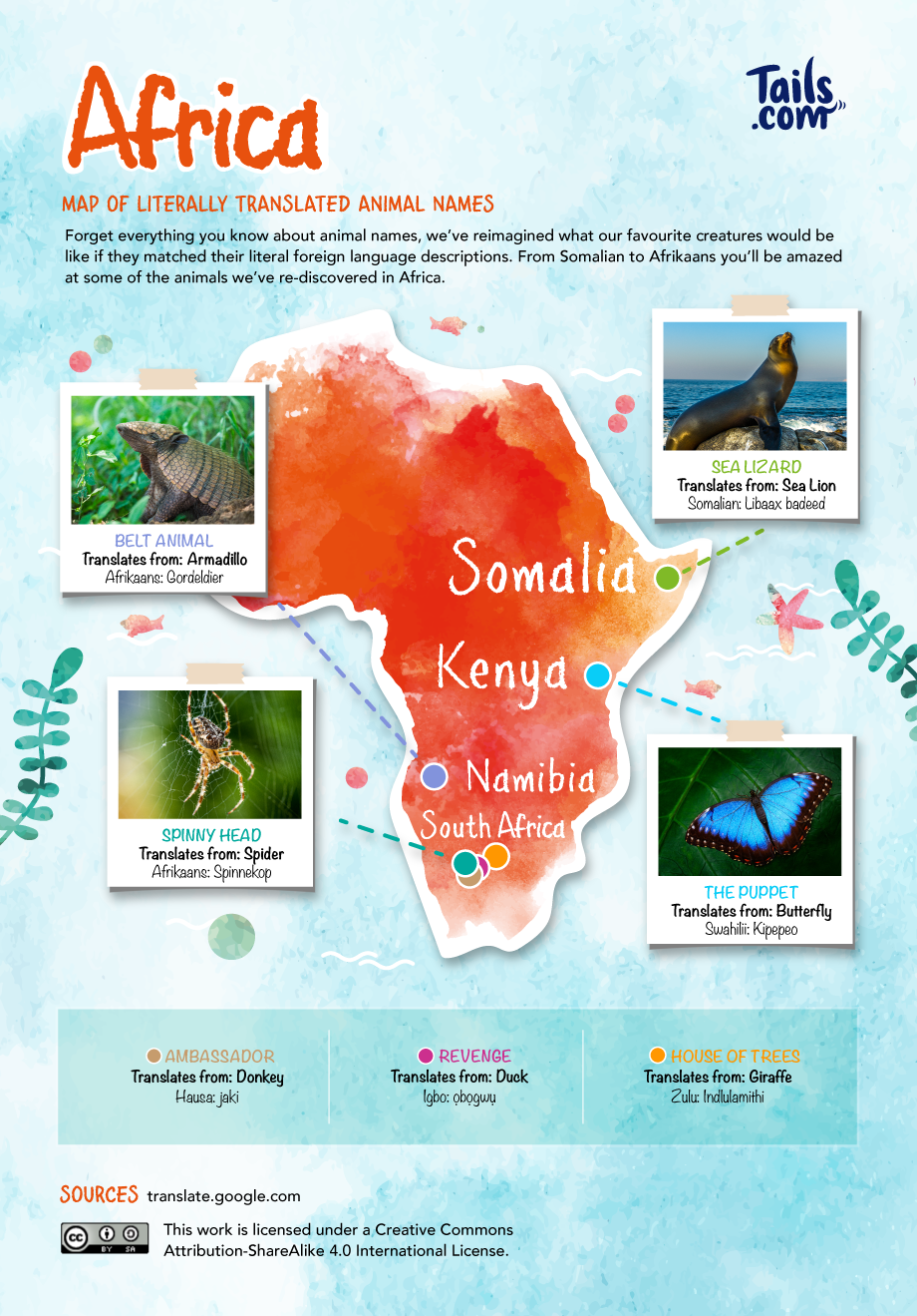 Literally-Translated Animal World Map Shows How Ridiculous Their Names Can Be Literally-Translated Animal World Map Shows How Ridiculous Their Names Can Be