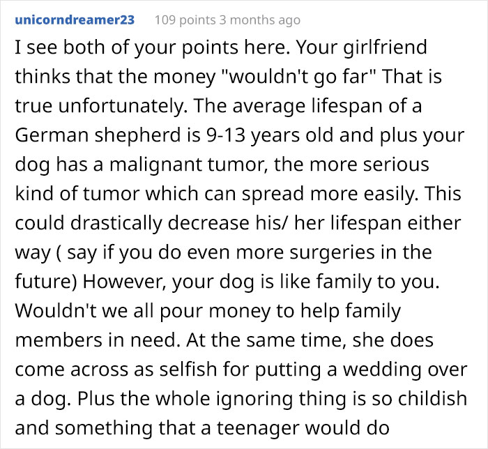 "My Fianc&eacute;e Isn&rsquo;t Speaking To Me After I Used 'Our' Money To Help My Dog"