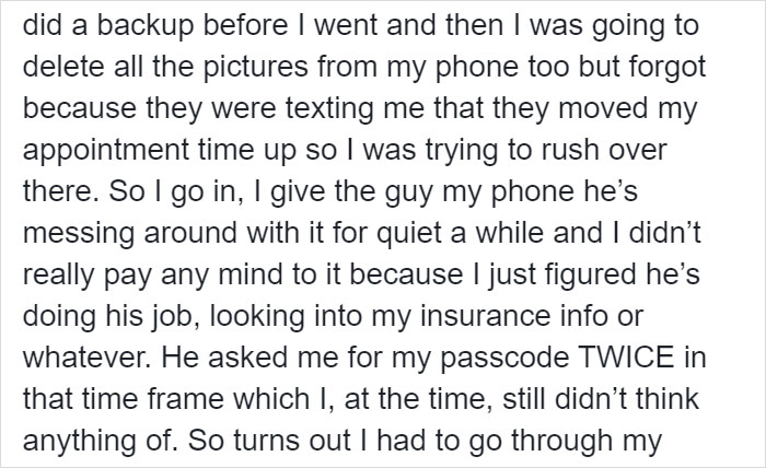 Woman Posts A Warning For People After Realizing Apple Employee Stole Her Nudes