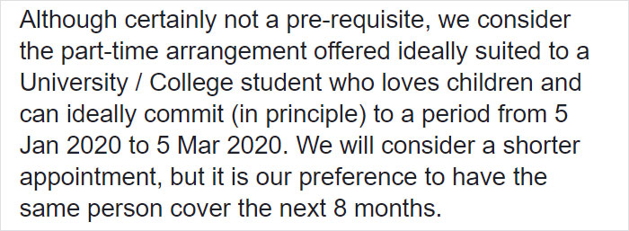 Family’s Requirements For A Babysitter Are So Crazy, They Got Shamed For It Online Family’s Requirements For A Babysitter Are So Crazy, They Got Shamed For It Online