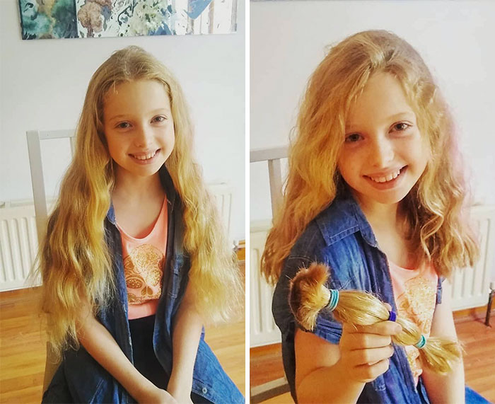 Soo Proud Of My Lovely Lara Who Decided To Get 12 Inches Of Her Beautiful Mermaid Hair Cut Off To Donate