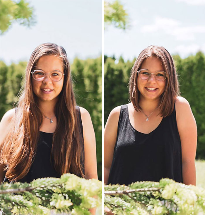 Today I Donated Around 35 cm Of My Hair For "Verein Die Haarspender" Who Makes A Real Hair Wig Out Of Them