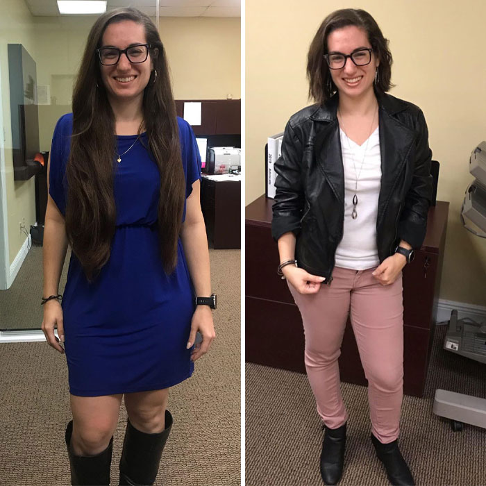 14 Inches Later. The Last Year And Half I’ve Been Growing My Hair Out To Donate