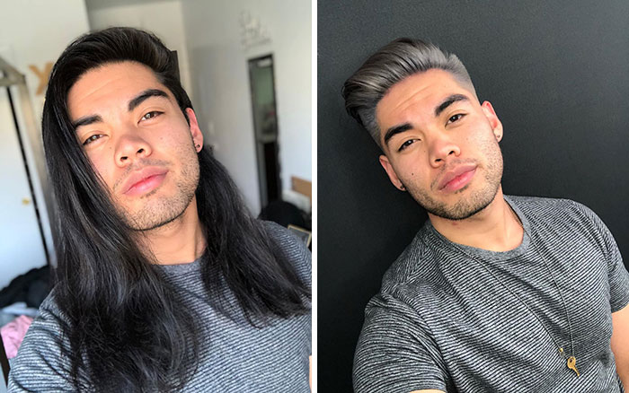 It’s Been 4 Years Since My Dad Passed Away From Stage 4 Cancer. I Grew Out My Hair So I Could Cut And Donate It In Honor Of Him