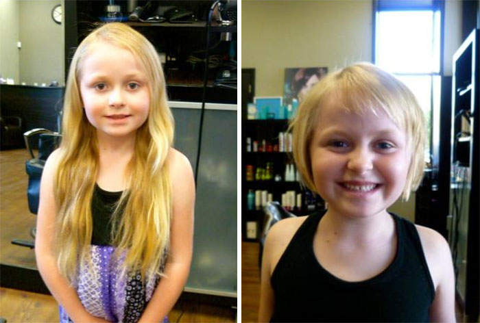 My 6-Year-Old Daughter Cut Off Over 13 Inches Of Her Hair To Donate