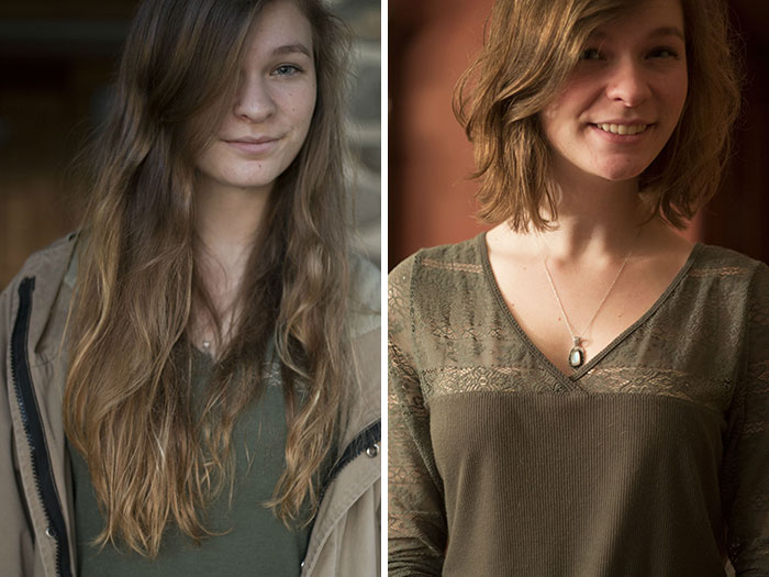 Before And After, 10 Inches Of Hair Donated