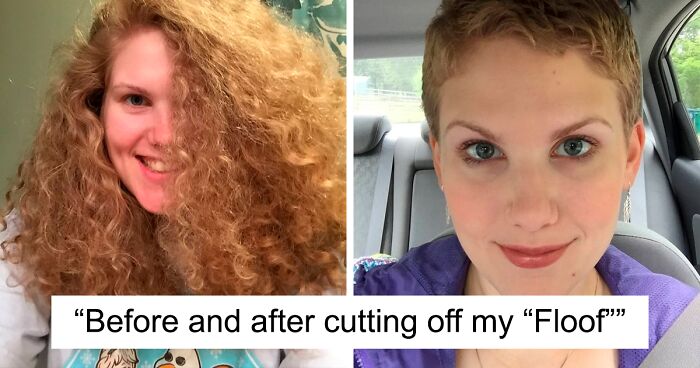 30 Pics Of People Before And After Cutting Their Long Hair To Donate It To Cancer Patients