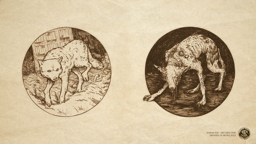 Wolf And Mutant Wolf