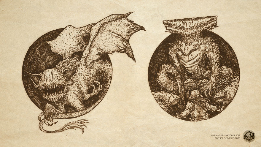 Winged "Tunnel Dog" And The Queen Of The "Tunnel Dogs"