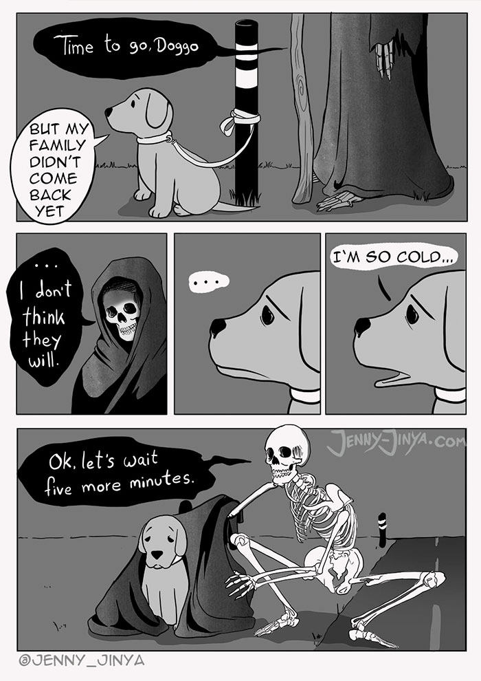 The Same Artist Who Made People Cry With Her Comic 'Good Boy' Just Shared A New One With A Black Cat The Same Artist Who Made People Cry With Her Comic 'Good Boy' Just Shared A New One With A Black Cat