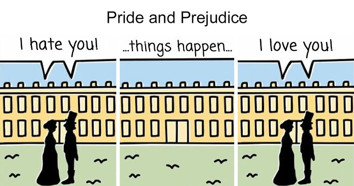 Artist Pokes Fun At Literature Classics In 30 Cartoons