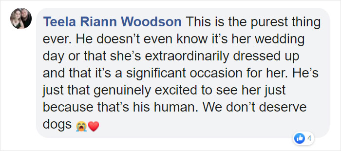 Bride's Decision To Bring Her Dog To Her 'First Look' Photoshoot Makes The Pics Go Viral Bride's Decision To Bring Her Dog To Her 'First Look' Photoshoot Makes The Pics Go Viral