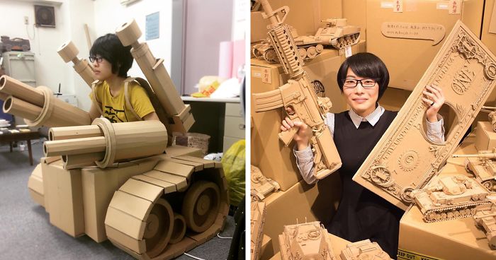 Japanese Woman Converts Amazon Boxes Into Intricate Sculptures (30 New Pics)Japanese Woman Converts Amazon Boxes Into Intricate Sculptures (30 New Pics)