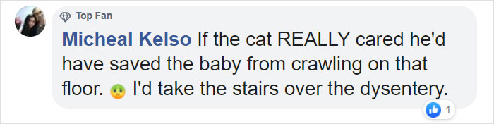 Video Shows Cat Sprinting Over And Saving Baby Who Was About To Fall Down The Stairs Video Shows Cat Sprinting Over And Saving Baby Who Was About To Fall Down The Stairs