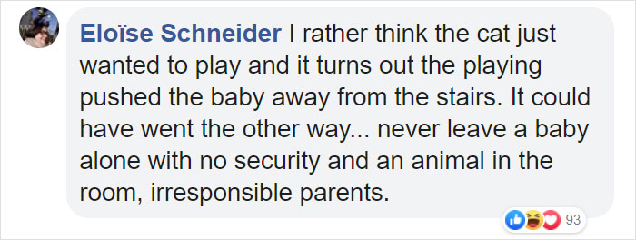 Video Shows Cat Sprinting Over And Saving Baby Who Was About To Fall Down The Stairs Video Shows Cat Sprinting Over And Saving Baby Who Was About To Fall Down The Stairs