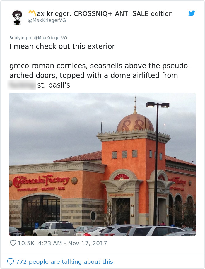 Man Explains Why Cheesecake Factory Is Probably The Weirdest Restaurant On Earth And It&rsquo;s Pretty Spot On