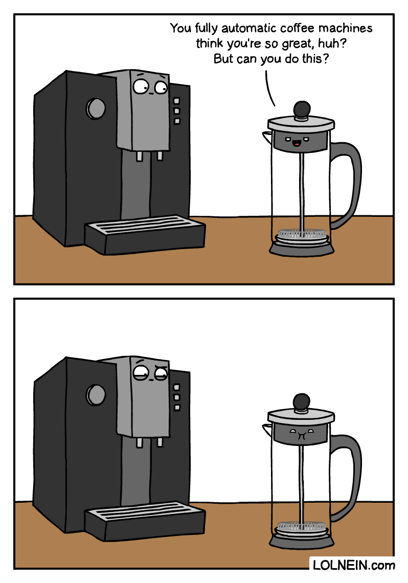 Coffee Machine vs. French Press