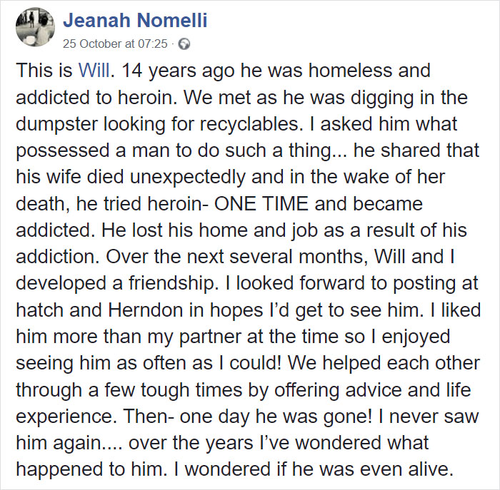 Paramedic Is Surprised By The Transformation Of A Drug Addict She Helped 14 Years Ago