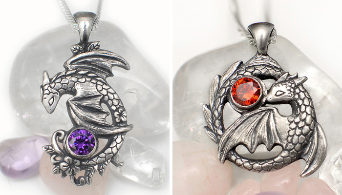 I Create Silver Dragon Pendants