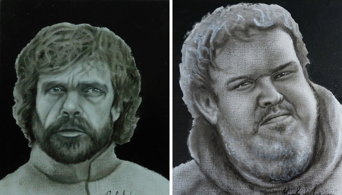 I Painted Characters From Game Of Thrones Using A Dry Brush Technique