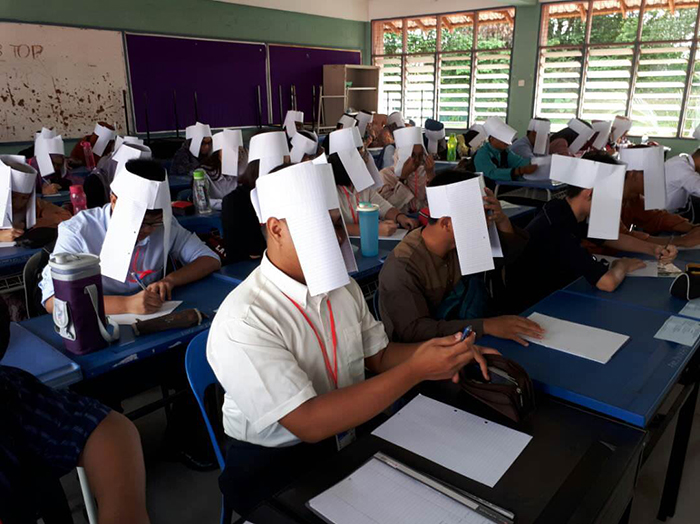 Anti-cheating hats